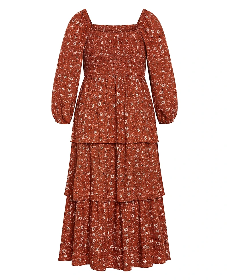 City Chic Women's Dahlia Tiered Maxi Dress