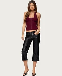 Edikted Women's Rosalina Mesh Halter Corset