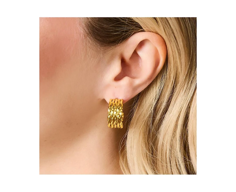 Little Sky Stone Blake Twisted Hoops