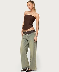 Edikted Women's Hadar Linen Look Corset