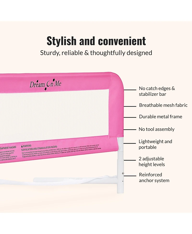 Dream On Me Mesh Security Bed Rail