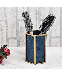 Lauraella Handcrafted Glass Organizer, Decorative Storage Container for Makeup, Jewelry, Desk