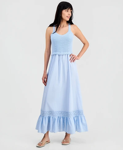 And Now This Womens' Crochet Top Maxi Dress, Macy's Exclusive