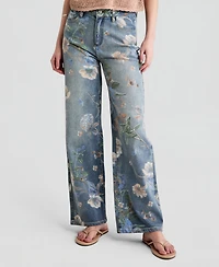 And Now This Women's High Rise Floral Denim Jeans, Macy's Exclusive