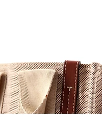 Pre-Owned Chloe Small Woody Tote Canvas with Leather