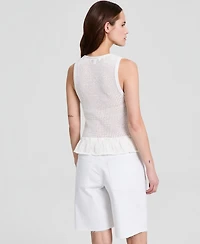 And Now This Women's V-Neck Knit Peplum Top, Macy's Exclusive