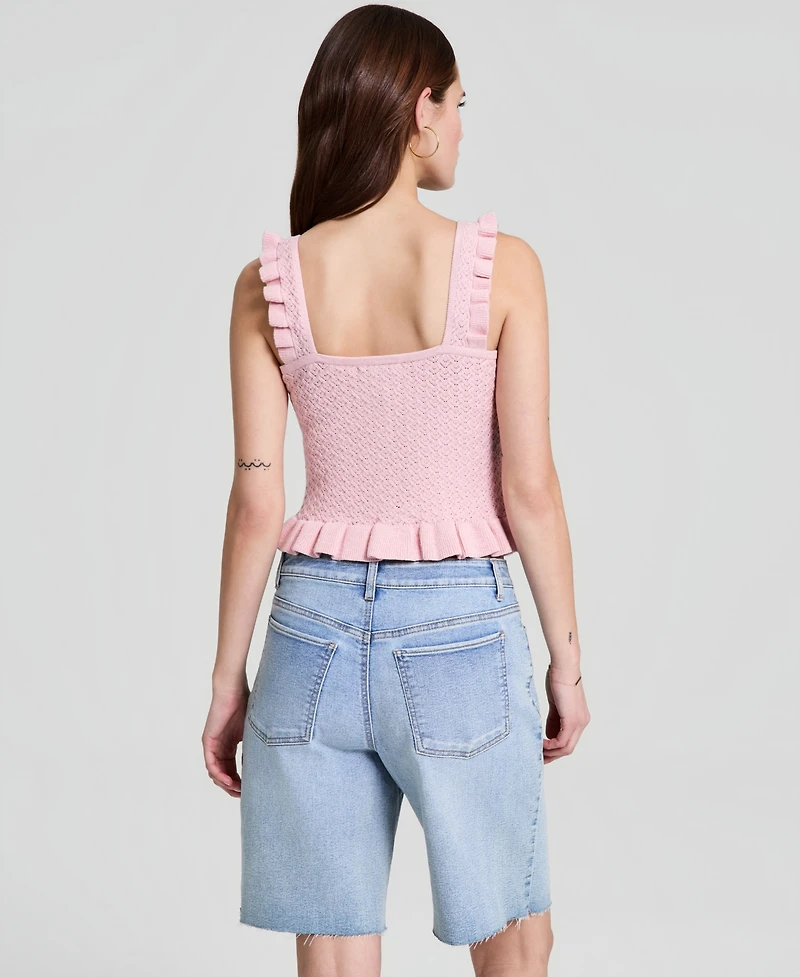 And Now This Women's Pointelle Knit Sleeveless Top, Macy's Exclusive