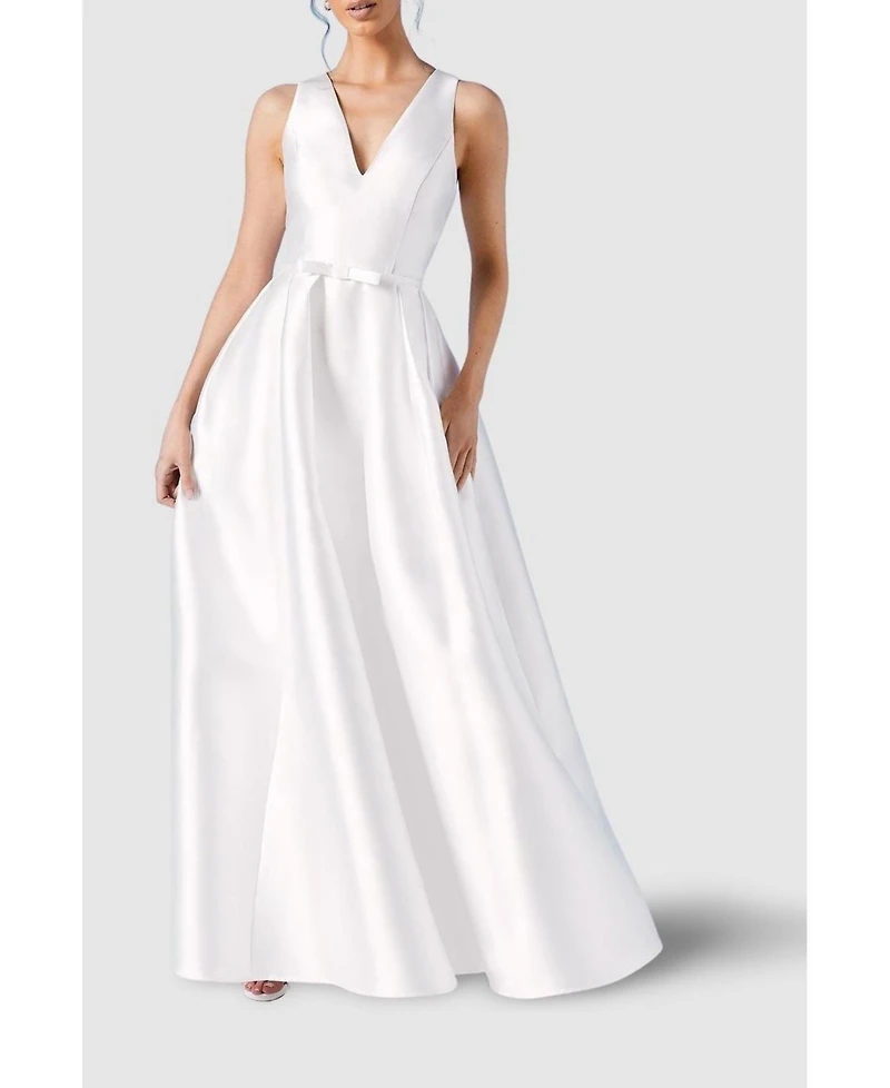 Coast Women's Bow-Waist Maxi Wedding Dress