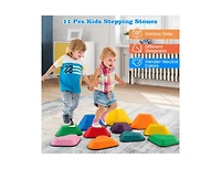Slickblue 11-Piece Kids Stepping Stones Stackable Balance Blocks