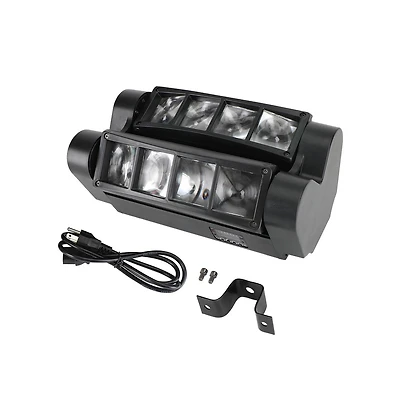 Artudatech 80W Rgbw Moving Head Stage Light with Dual Independent Tilting Sides for Split-Beam 3D Effects