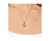 Little Sky Stone Palmer Sunburst Pendant Necklace in 14k Gold Finish