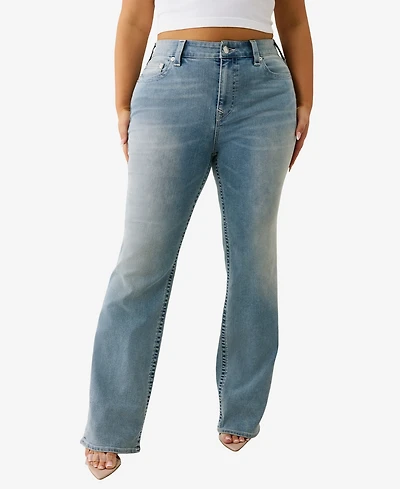 True Religion Plus Billie Straight Mid Rise Jeans