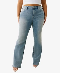 True Religion Plus Billie Straight Mid Rise Jeans