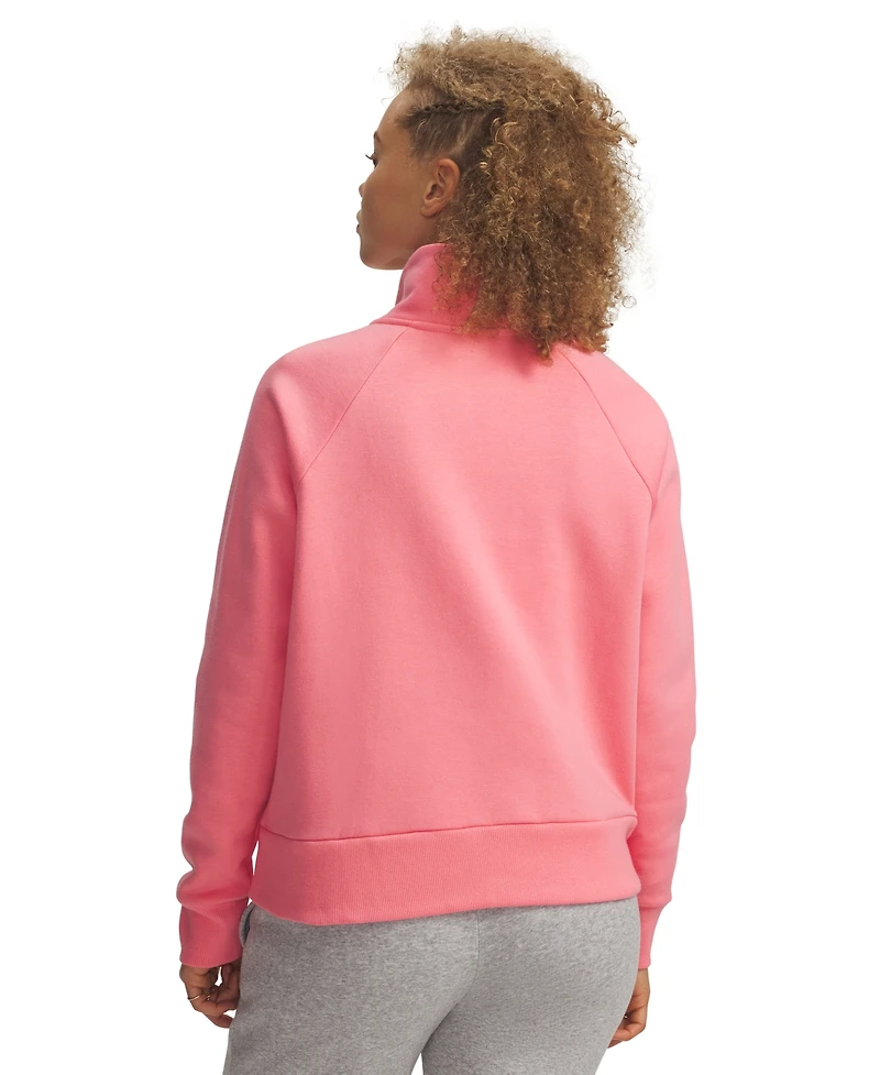 Under Armour Women's Rival Fleece Mock-Neck Half-Zip Sweatshirt