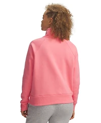 Under Armour Women's Rival Fleece Mock-Neck Half-Zip Sweatshirt