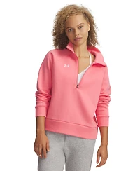 Under Armour Women's Rival Fleece Mock-Neck Half-Zip Sweatshirt