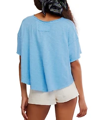 Free People Women's Elsie Swing Short-Sleeve Crew Neck T-Shirt