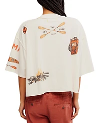 Free People Women's Mountain View Crew Neck Graphic T-Shirt
