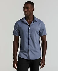 Perry Ellis Men's Slim-Fit Short-Sleeve Shirt