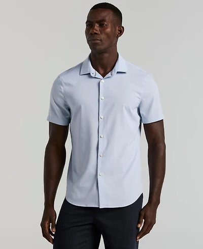 Perry Ellis Men's Slim-Fit Short-Sleeve Shirt