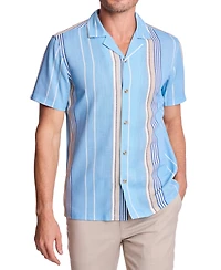 Paisley & Gray Men's Camp Collar Stripe Shirt
