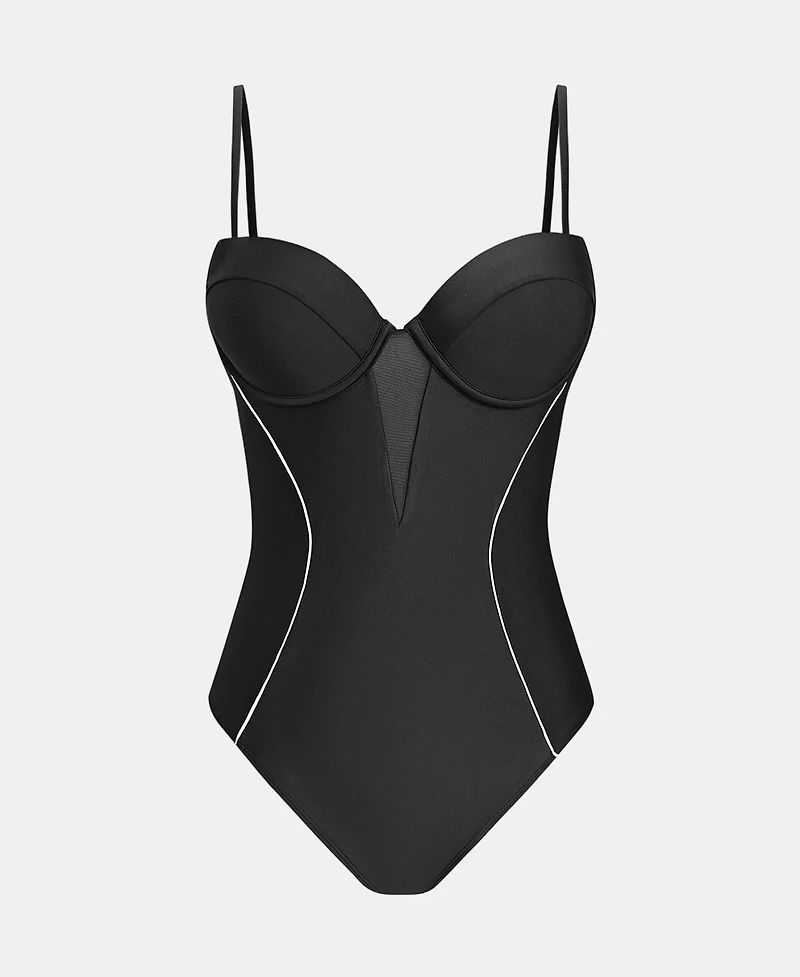 Cupshe Women's Underwire Cups Adjustable Straps One-Piece Swimsuit