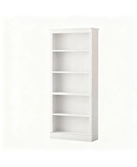 Yigii 5-Shelf Wood Bookshelf for Library, Bedroom, Living Room