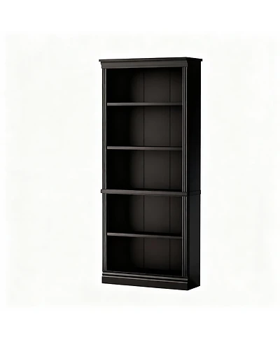 Yigii 5-Shelf Wood Bookshelf for Library, Bedroom, Living Room