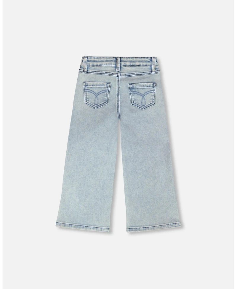 Deux par Girl Wide Leg Denim Jeans - Toddler