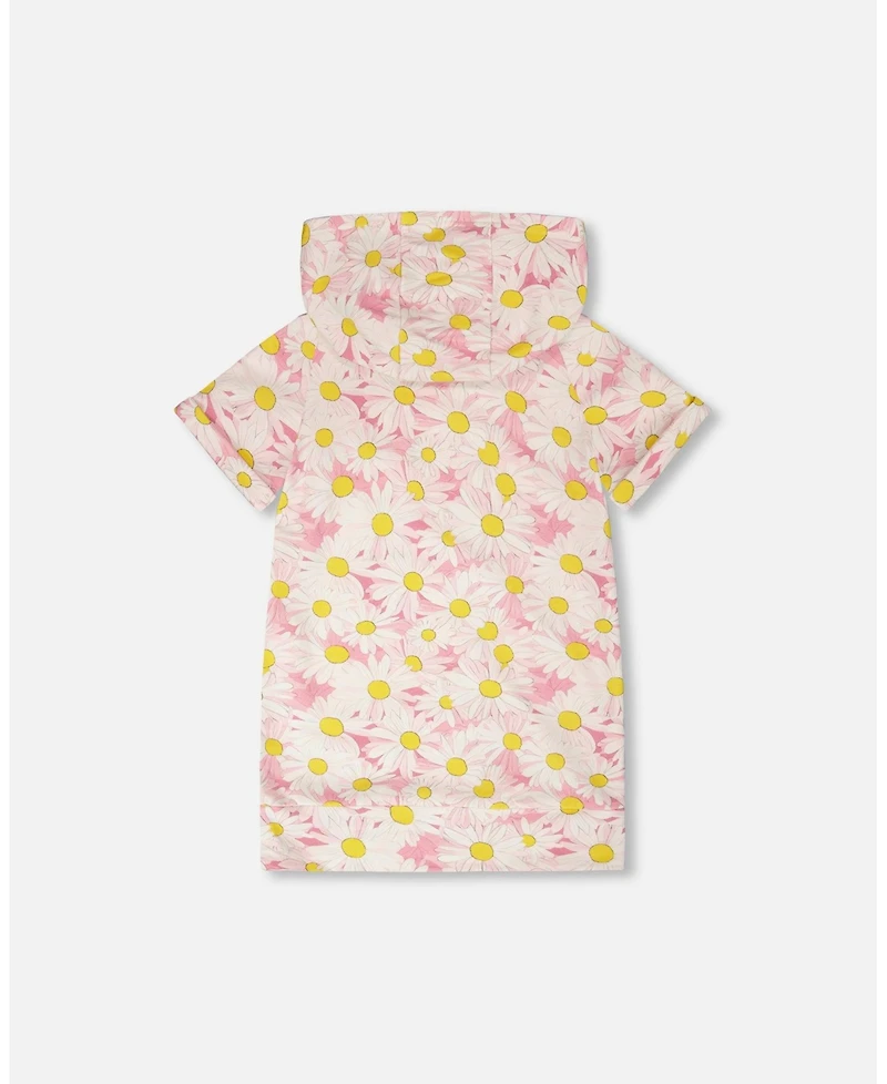 Deux par Big Girls French Terry Hooded Dress Printed Daisies