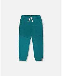 Deux par Boy French Terry Sweatpants with Cross Seams