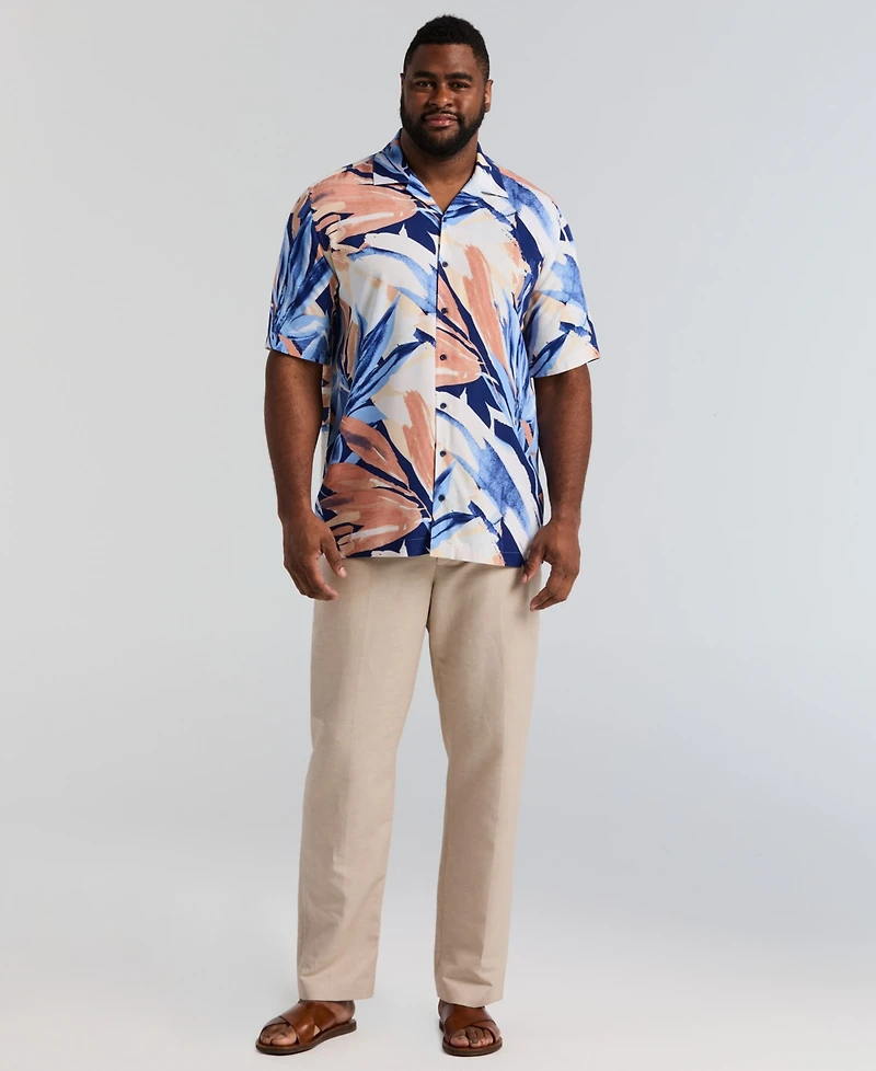 Cubavera Men's Big & Tall Abstract Print Shirt