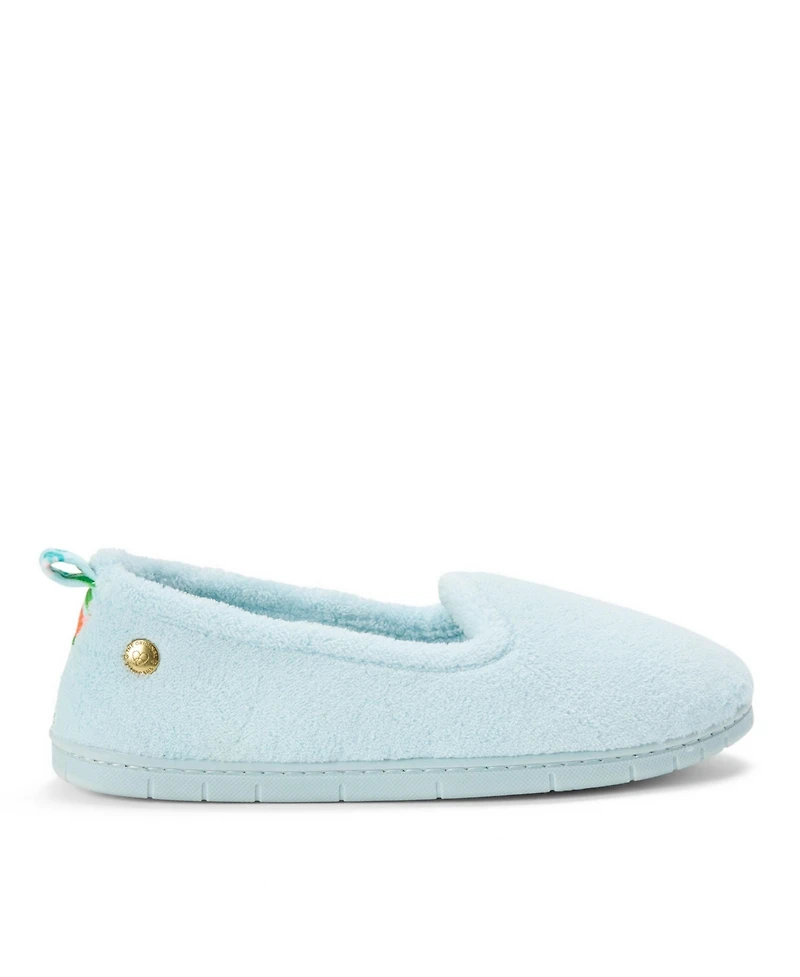 Dearfoams Women's Rachel Velour Closed Back House Slipper