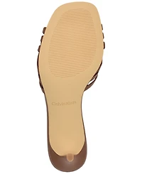 Calvin Klein Women's Wendine Woven Kitten Heel Dress Sandals