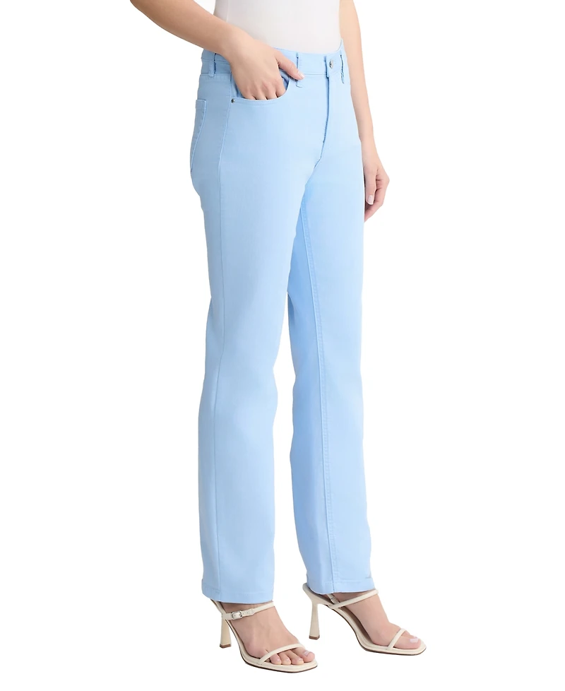 Jones New York Petite Lexington Mid-Rise Straight Jeans