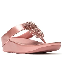 FitFlop Women's Rumba Iridescent Beaded Toe-Post Sandals