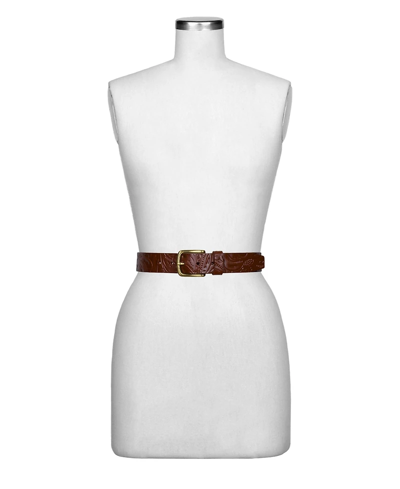 Patricia Nash Pelosa Leather Tooled Belt