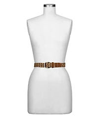 Patricia Nash Ingria Woven Straw Belt