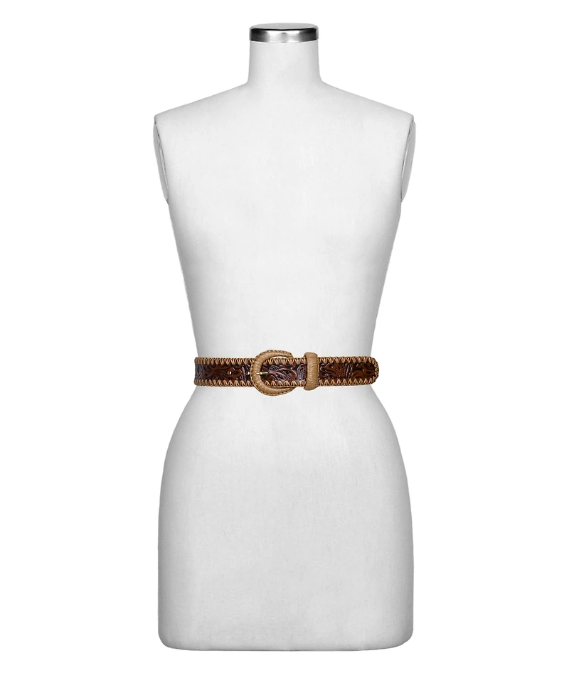 Patricia Nash Calais Tooled Leather Belt