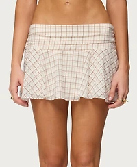 Edikted Women's Lulah Plaid Mini Skirt