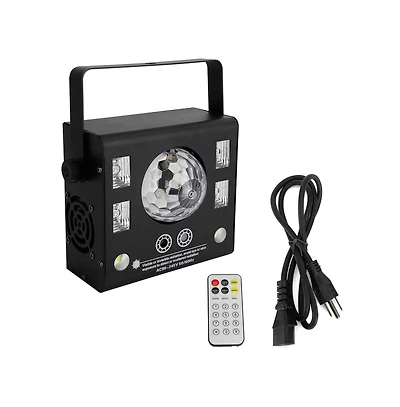 Artudatech 50W Party Light, 4-in-1 Magic Ball, Laser, Strobe & Uv Effects with Dmx Control