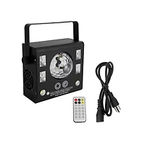 Artudatech 50W Party Light, 4-in-1 Magic Ball, Laser, Strobe & Uv Effects with Dmx Control