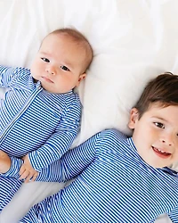 Motette Boys Cobalt Stripe Pajama Set