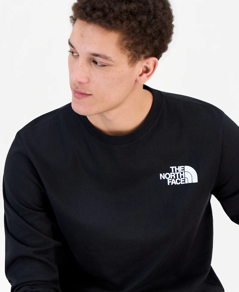 Mens The North Face Evolution Throwback Graphic Long Sleeve Tee