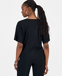 I.n.c. International Concepts Women's Embellished Dolman-Sleeve Top, Macy's Exclusive