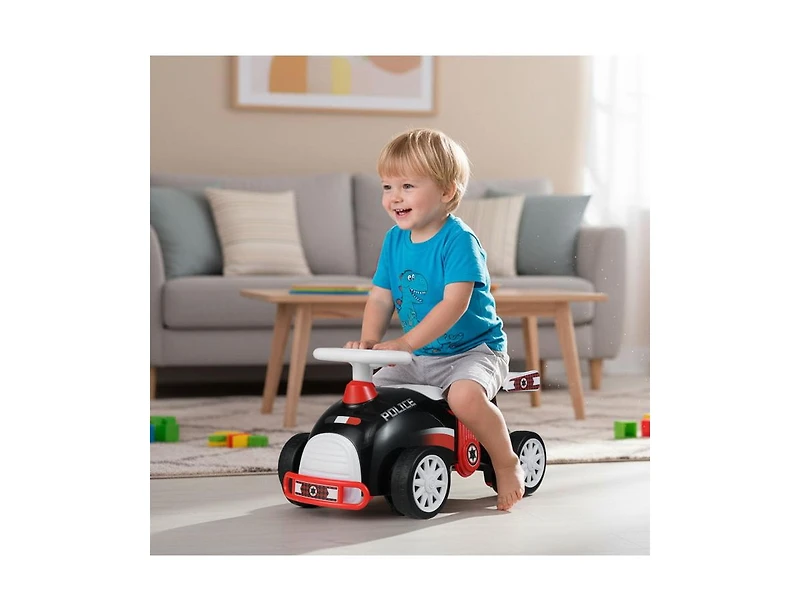 Slickblue Toddler Ride On Car with Music and Storage Compartment