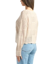 Bcx Juniors' Crewneck Pull-On Sweater