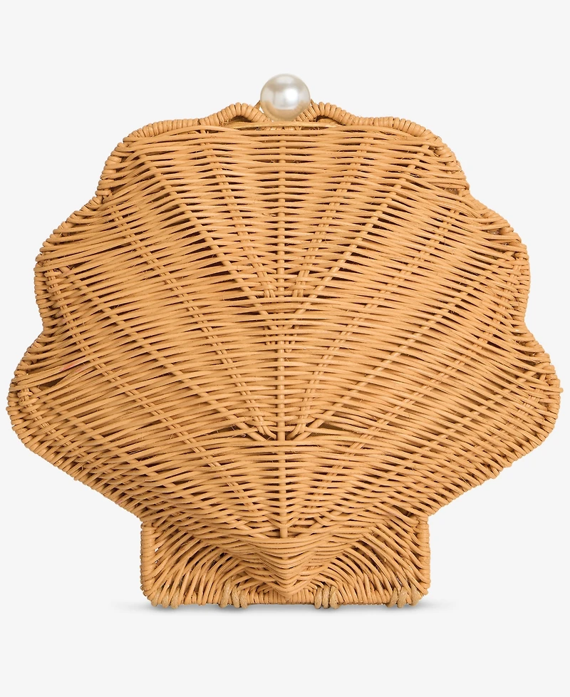 I.n.c. International Concepts Shell-Shaped Rattan Crossbody Bag, Macy's Exclusive