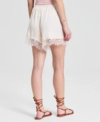 And Now This Women's Satin Lace-Trim Shorts, Macy's Exclusive