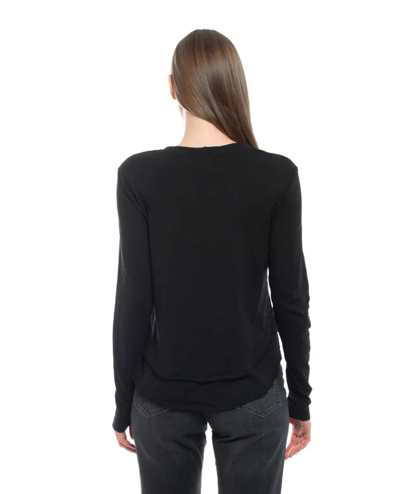 Wilt Clothing Women's Long Sleeve Mock Layer Tee